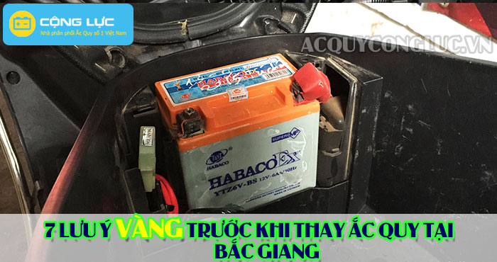 các lưu ý trước khi thay bình ắc quy tại bắc giang