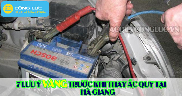 các lưu ý trước khi thay bình ắc quy tại hà giang