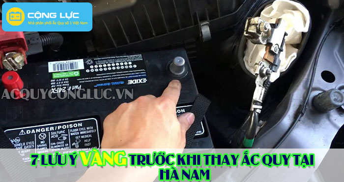 các lưu ý trước khi thay bình ắc quy tại hà nam