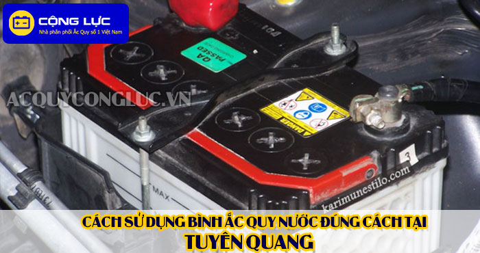 cách sử dụng bình ắc quy nước đúng cách tại tuyên quang