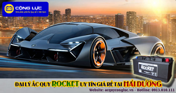 đại lý ắc quy rocket tại hải dương