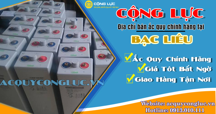 địa chỉ bán ắc quy chính hãng tại bạc liêu