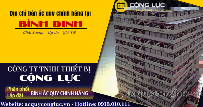 địa chỉ bán ắc quy chính hãng tại Bình Định