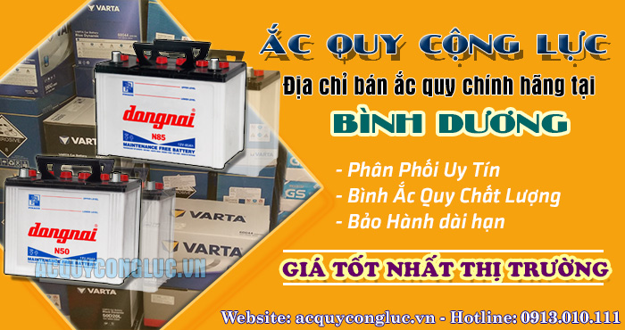 địa chỉ bán ắc quy chính hãng tại Bình Dương