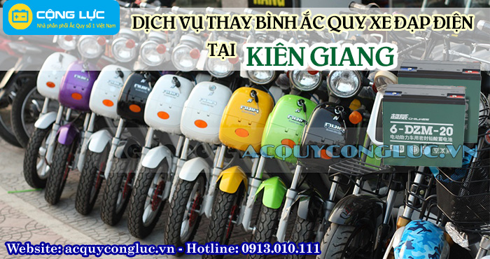 dịch vụ thay bình ắc quy xe đạp điện tại kiên giang