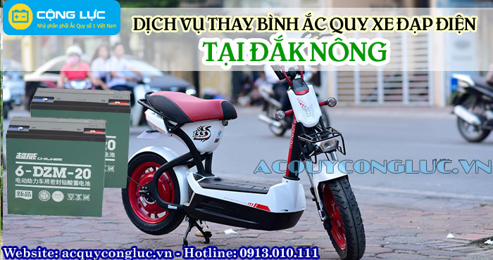 dịch vụ thay bình ắc quy xe đạp điện tại đắk nông