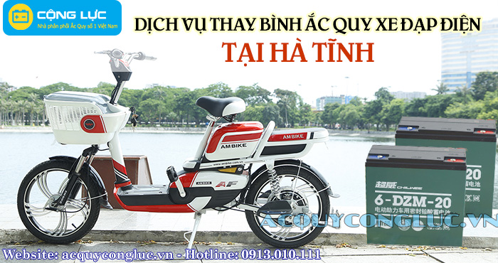 dịch vụ thay bình ắc quy xe đạp điện tại hà tĩnh chất lượng