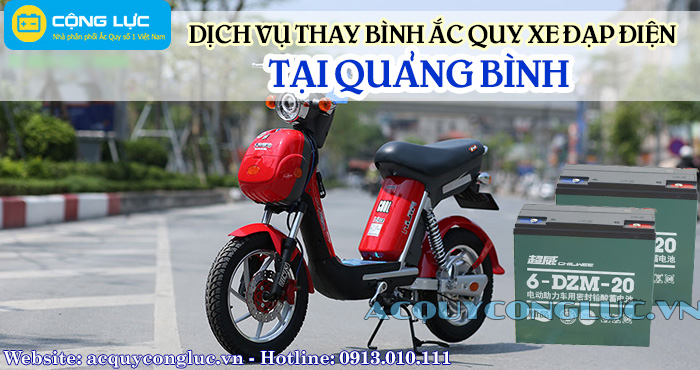 dịch vụ thay bình ắc quy xe đạp điện tại quảng bình