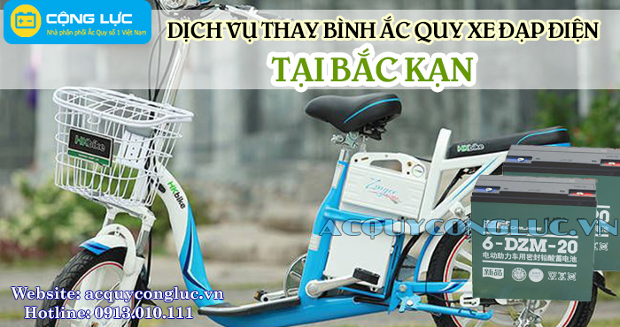 dịch vụ thay bình ắc quy xe đạp điện tại bắc Kạn