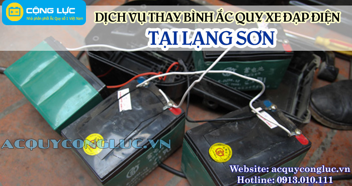 dịch vụ thay bình ắc quy xe đạp điện tại lạng sơn