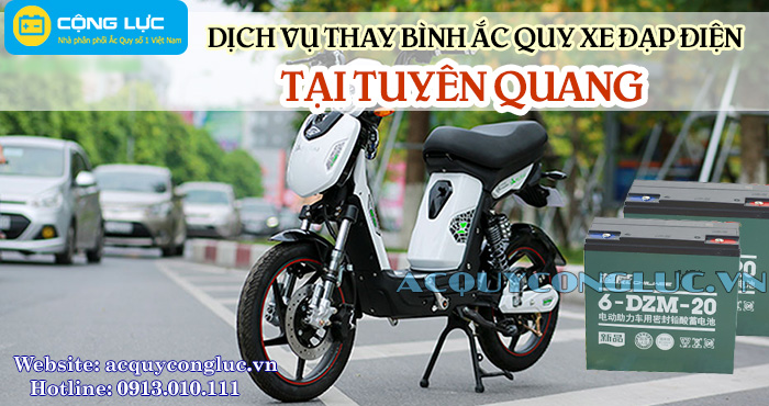 dịch vụ thay bình ắc quy xe đạp điện tại Tuyên Quang Chất Lượng Nhất