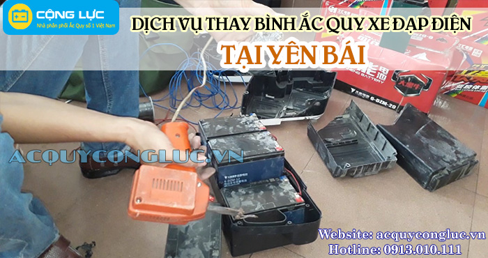 dịch vụ thay bình ắc quy xe đạp điện tại yên bái chất lượng