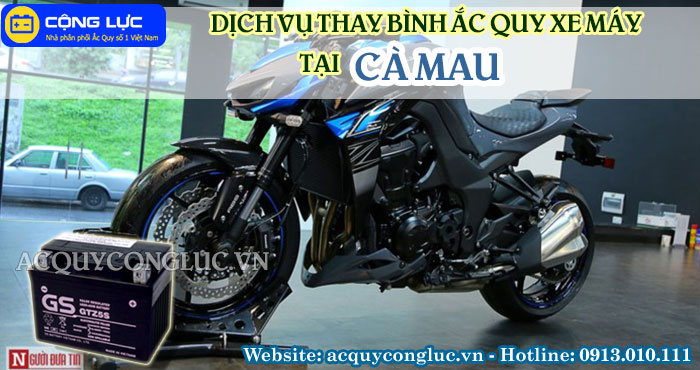 dịch vụ thay bình ắc quy xe máy tại cà mau