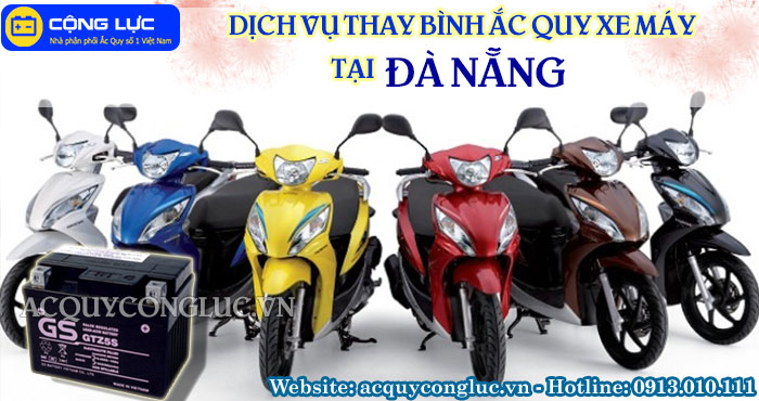 dịch vụ thay bình ắc quy xe máy tại đà nẵng