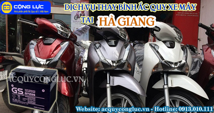 dịch vụ thay bình ắc quy xe máy tại hà giang