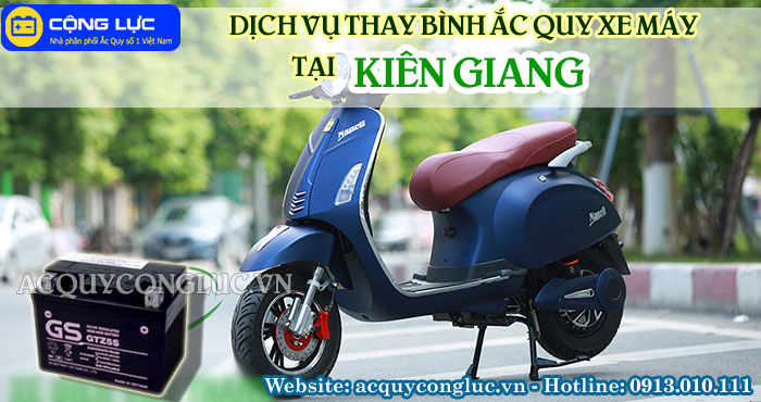 dịch vụ thay bình ắc quy xe máy tại kiên giang