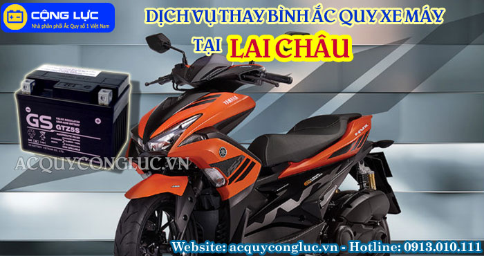 dịch vụ thay bình ắc quy xe máy tại lai châu