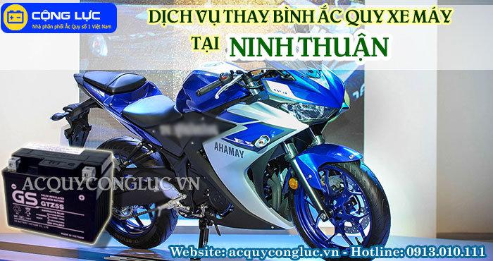 dịch vụ thay bình ắc quy xe máy tại ninh thuận