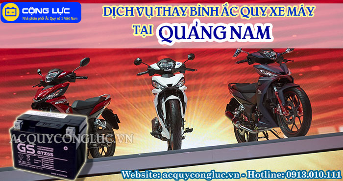 dịch vụ thay bình ắc quy xe máy tại quảng nam