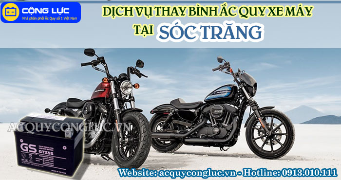 dịch vụ thay bình ắc quy xe máy tại sóc trăng