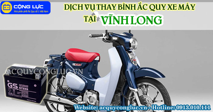 Dịch vụ thay bình ắc quy xe máy tại vĩnh long