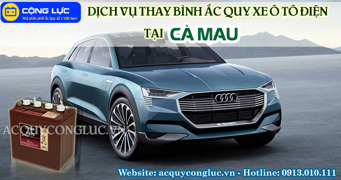 dịch vụ thay bình ắc quy xe ô tô điện tại cà màu