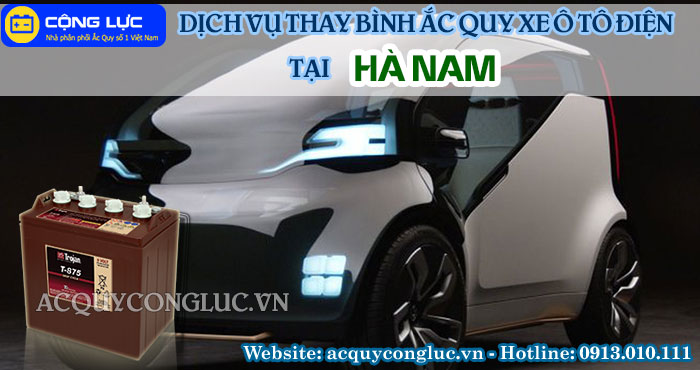 dịch vụ thay bình ắc quy xe ô tô điện tại hà nam