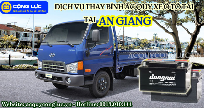 dichj vuj thay bình ắc quy xe ô tô tải tại An Giang