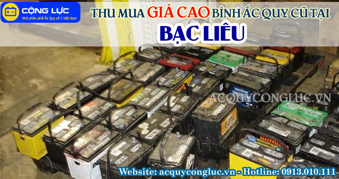 dịch vụ thu mua giá cao bình ắc quy cũ tại bạc liêu