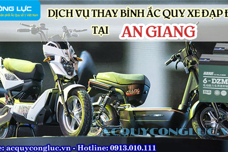 Dịch Vụ Thay Bình Ắc Quy Xe Đạp Điện Tại An Giang Uy Tín 