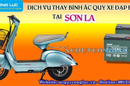 Dịch Vụ Thay Bình Ắc Quy Xe Đạp Điện Tại Sơn La Giá Rẻ