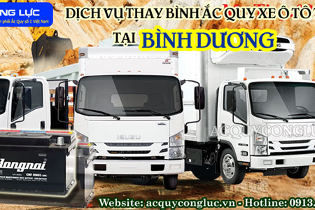 Dịch Vụ Thay Bình Ắc Quy Xe Ô Tô Tải Tại Bình Dương