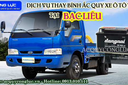 Dịch Vụ Thay Bình Ắc Quy Xe Ô Tô Tải Tại Bạc Liêu