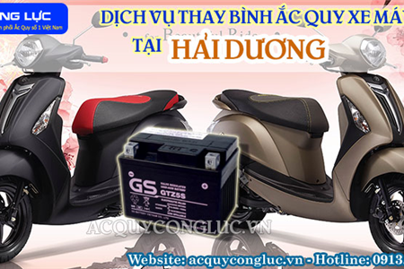 Dịch Vụ Thay Bình Ắc Quy Xe Máy Tại Hải Dương