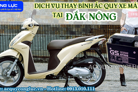 Dịch Vụ Thay Bình Ắc Quy Xe Máy Tại Đắk Nông