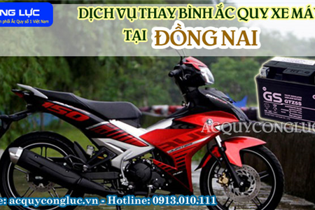 Dịch Vụ Thay Bình Ắc Quy Xe Máy Tại Đồng Nai