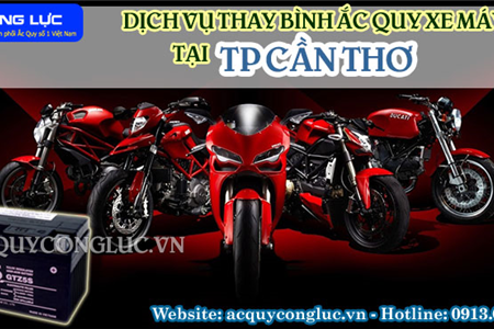 Dịch Vụ Thay Bình Ắc Quy Xe Máy Tại TP Cần Thơ