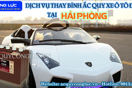 Dịch Vụ Thay Bình Ắc Quy Xe Ô Tô Điện Tại Hải Phòng