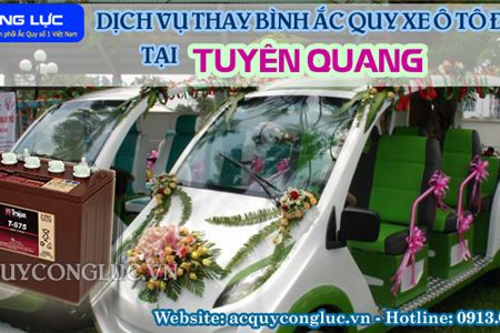 Dịch Vụ Thay Bình Ắc Quy Xe Ô Tô Điện Tại Tuyên Quang