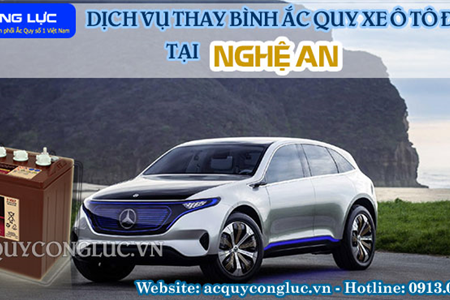 Dịch Vụ Thay Bình Ắc Quy Xe Ô Tô Điện Tại Nghệ An