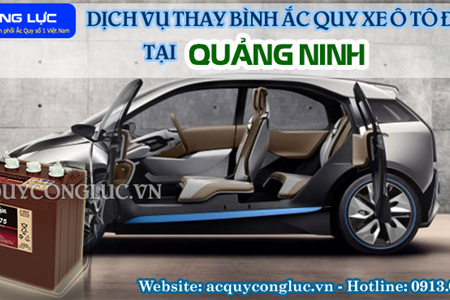 Dịch Vụ Thay Bình Ắc Quy Xe Ô Tô Điện Tại Quảng Ninh