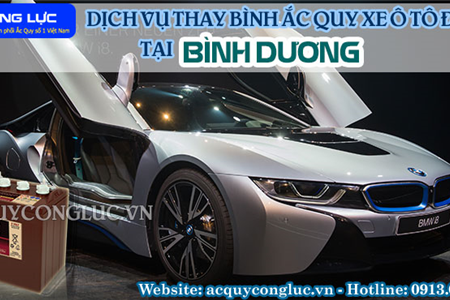 Dịch Vụ Thay Bình Ắc Quy Xe Ô Tô Điện Tại Bình Dương