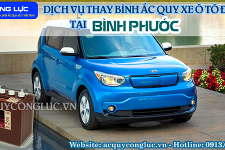 Dịch Vụ Thay Bình Ắc Quy Xe Ô Tô Điện Tại Bình Phước