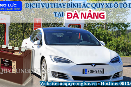 Dịch Vụ Thay Bình Ắc Quy Xe Ô Tô Điện Tại Đà Nẵng