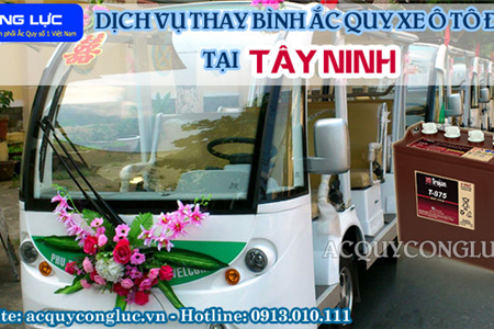 Dịch Vụ Thay Bình Ắc Quy Xe Ô Tô Điện Tại Tây Ninh