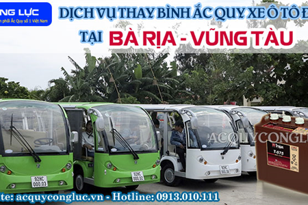 Dịch Vụ Thay Bình Ắc Quy Xe Ô Tô Điện Tại Bà Rịa - Vũng Tàu