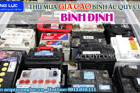 Thu Mua Giá Cao Bình Ắc quy Cũ Tại Bình Định