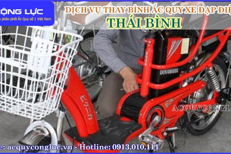 Dịch Vụ Thay Bình Ắc Quy Xe Đạp Điện Tại Thái Bình Tốt Nhất