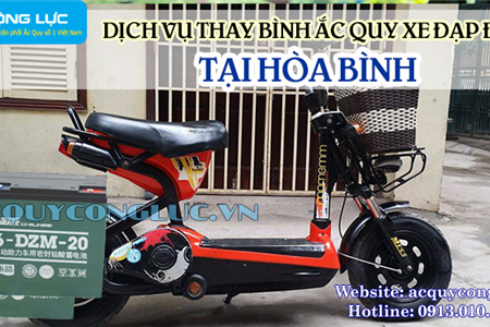 Dịch Vụ Thay Bình Ắc Quy Xe Đạp Điện Tại Hòa Bình Uy Tín, Giá Rẻ