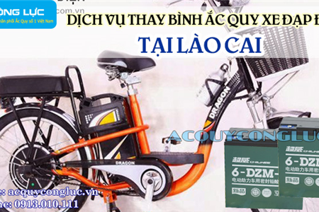 Dịch Vụ Thay Bình Ắc Quy Xe Đạp Điện Tại Lào Cai Chính Hãng